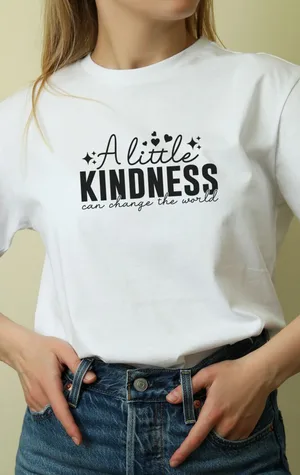 Unisex Oversize 24/1 Penye DTF Baskılı Tişört - DTF63