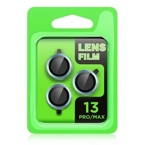 Apple iPhone 13 Pro Max Uyumlu Raze Metal Kamera Lens - Gri