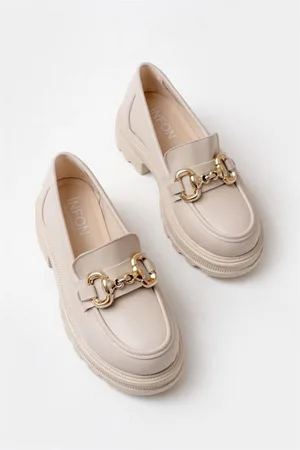 Kadın Casual Loafer Günlük Tabanlı Bağcıksız Ayakkabı Ayakkabı Yüksek