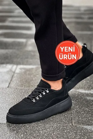 Erkek Yürüyüş Bağcıklı Ayakkabı Ayakkabı Esnek Spor Sade Fitness