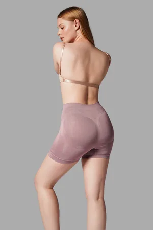 Push Up Seamless Dikişsiz Popo Şekillendirici Kısa Paçalı Korse 2064 Gül Kurusu