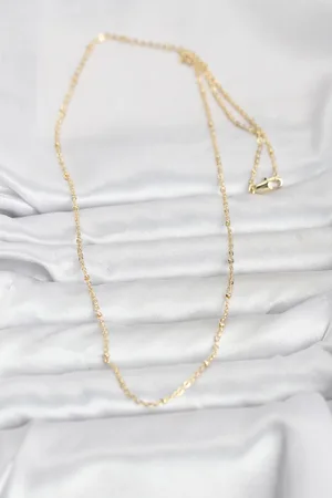 CM 14K Gold Renk Burgu Model 60 cm Kadın Kolye