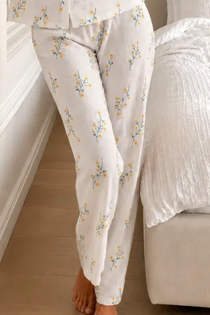 Kadın Loose Kalıp Pamuklu Çok Renkli Pijama Takımı