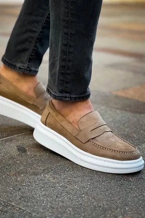 Erkek Casual Günlük Lüks Bağcıklı Ayakkabı Ayakkabı Süet Modern