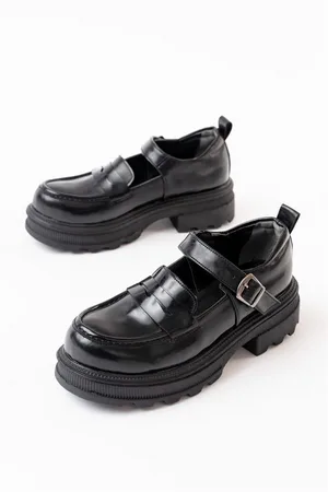 Kadın Casual Loafer Tabanlı Ayakkabı Ayakkabı Esnek Rugan Yüksek