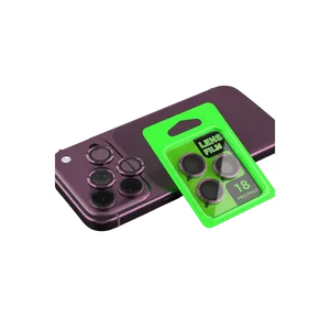 Apple iPhone 18 Pro Uyumlu Raze Metal Kamera Lens - Bordo