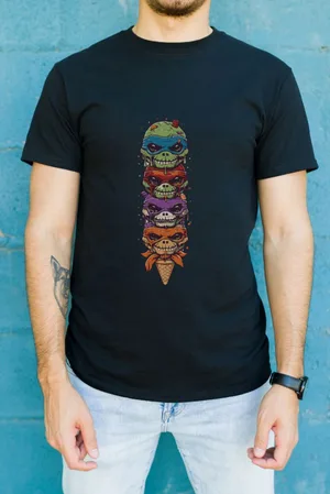 Unisex Oversize 24/1 Penye DTF Baskılı Tişört - DTF151