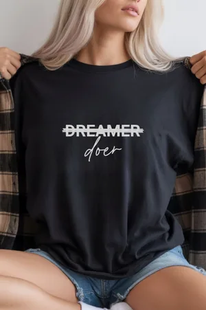 Unisex Oversize 24/1 Penye DTF Baskılı Tişört - DTF292