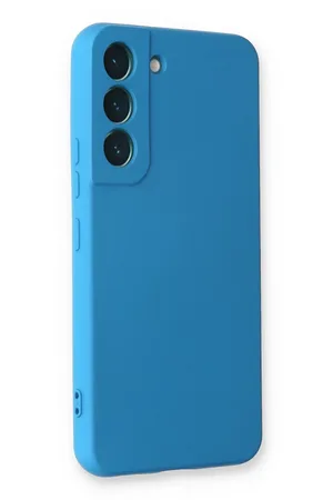 Samsung Galaxy S23 Plus Uyumlu Kılıf Nano içi Kadife Silikon - Mavi