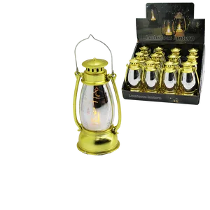 Pilli Ramazan LED Fener Gaz Lamba Model Gold Plastik