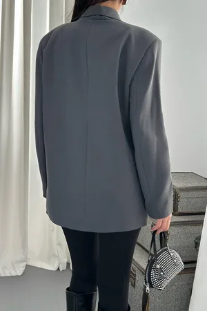 Füme Blazer Ceket