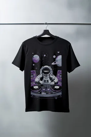 Unisex Oversize 24/1 Penye DTF Baskılı Tişört - DTF109