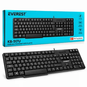 Kablolu Standart Ofis Klavye ( Siyah) ( Q Klavye)