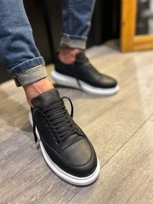 Erkek Bağcıklı Ayakkabı Ayakkabı Dengeli Esnek Spor Cilt Fitness