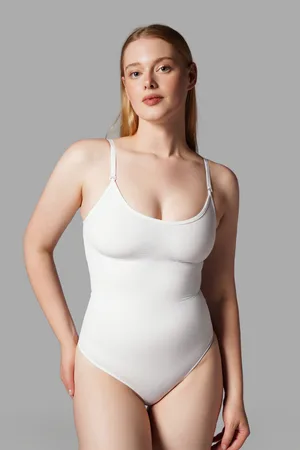 string zıbın sıkılaştırıcı toparlayıcı örme kumaş body 9052 Beyaz