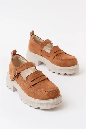 Kadın Casual Loafer Tabanlı Ayakkabı Ayakkabı Süet Davet Yüksek