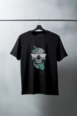 Unisex Oversize 24/1 Penye DTF Baskılı Tişört - DTF188