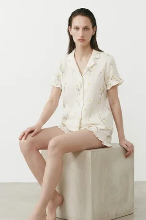 Kadın Relaxed Lastikli Çok Renkli Pijama Takımı