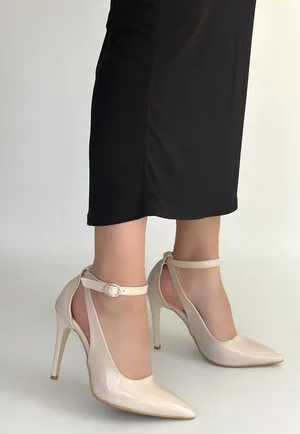Wenni Bej Rugan Stiletto Ayakkabı