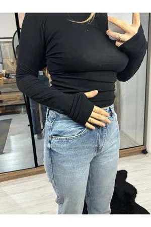 ZR Model Parmak Geçmeli Body - Siyah