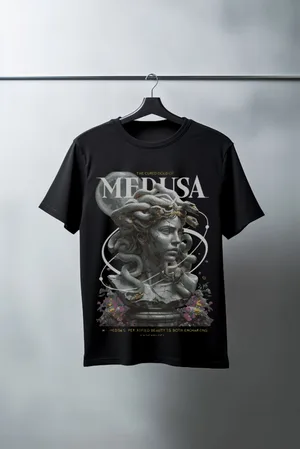 Unisex Oversize 24/1 Penye DTF Baskılı Tişört - DTF79
