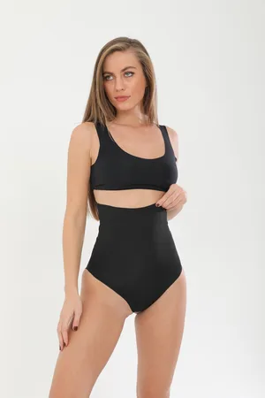 Lazer Kesim Silikonlu Slip Korse 4402 Siyah