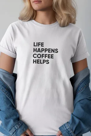 Unisex Oversize 24/1 Penye DTF Baskılı Tişört - DTF243