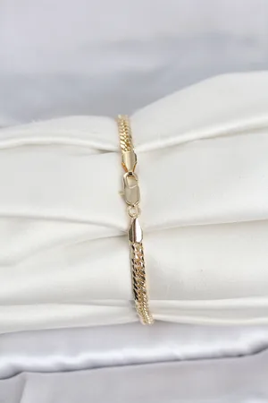 CM 14K Gold Renk Zincir Model Kadın Bileklik