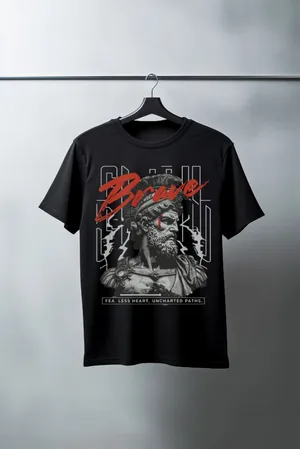 Unisex Oversize 24/1 Penye DTF Baskılı Tişört - DTF92