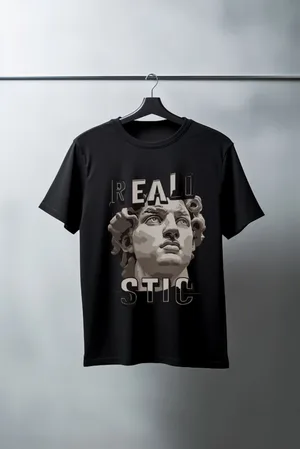 Unisex Oversize 24/1 Penye DTF Baskılı Tişört - DTF70