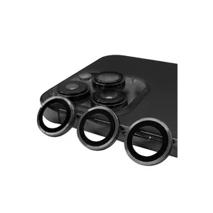 Apple iPhone 13 Pro Max Uyumlu Raze Metal Kamera Lens - Gri