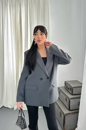Füme Blazer Ceket