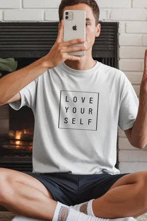 Unisex Oversize 24/1 Penye DTF Baskılı Tişört - DTF245
