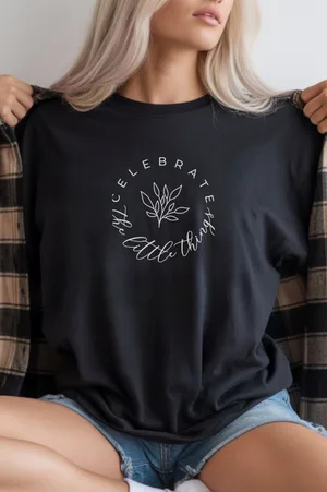 Unisex Oversize 24/1 Penye DTF Baskılı Tişört - DTF282