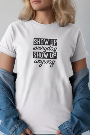 Unisex Oversize 24/1 Penye DTF Baskılı Tişört - DTF265