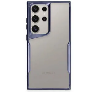 Samsung Galaxy S24 Ultra Kılıf Boyi Silikon Kapak - Lacivert
