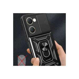 Vivo Y18 Kılıf Pars Lens Yüzüklü Silikon - Lacivert