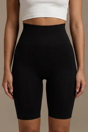 Kadın Sıkılaştırıcı Kumaş Boxer Kalıp Siyah Korse