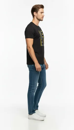 Keep Going Urban Baskılı Erkek Tişört – Sportif Günlük Stil