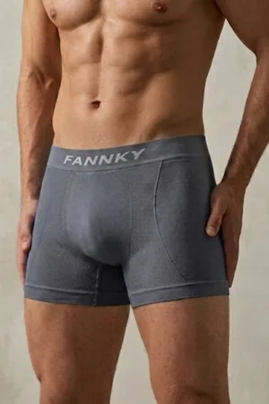 Erkek Casual Comfort Günlük 2 Li Boxer Krem