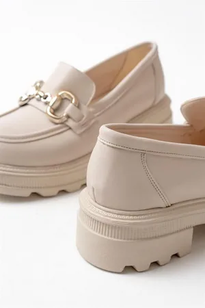 Kadın Casual Loafer Günlük Tabanlı Bağcıksız Ayakkabı Ayakkabı Yüksek