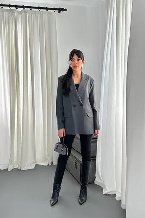 Füme Blazer Ceket
