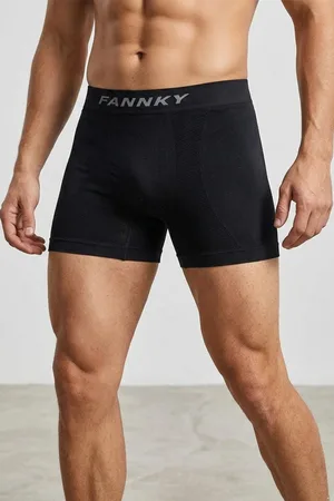 Dikişsiz Nefes Alabilen Rahat Bol Kesim Erkek Boxer 2014 Siyah