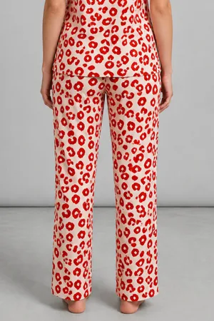 Kadın Kısa Kol Comfort Kırmızı Pijama Takımı 4725