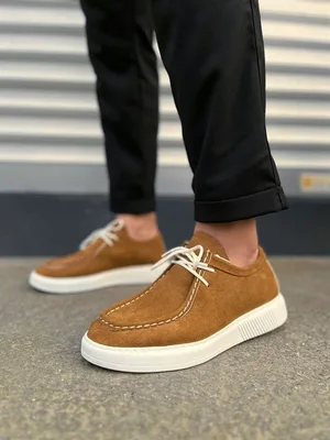 Erkek Casual Günlük Bağcıklı Ayakkabı Ayakkabı Klasik Süet Şık