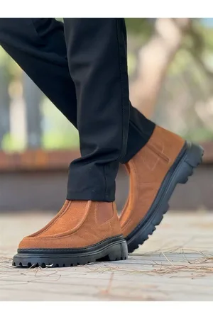 Erkek Koruma Bootie Fermuarlı Dengeli Bot Bot Kışlık Rahatlatıcı &