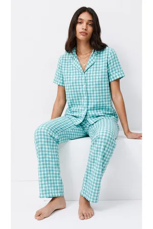 Standart Boy Elastanlı Su Yeşili Pijama Takımı