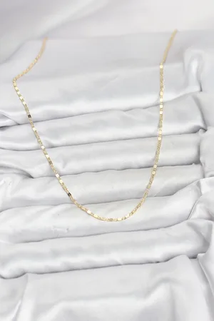 CM 14K Gold Renk Ezme Zincir Model 60 cm Kadın Kolye