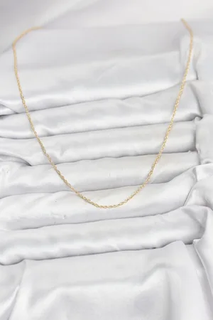 CM 14K Gold Renk Burgu Model 60 cm Kadın Kolye