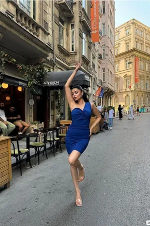 Straplez Büzgülü Balık Abiye Kesim Elbise